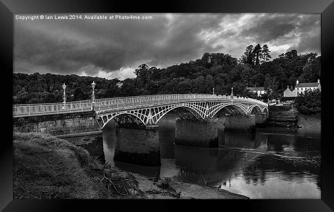  The Old Wye Bridge Chepstow Framed Print by Ian Lewis