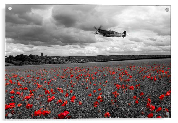 Spitfire Red  Acrylic by J Biggadike