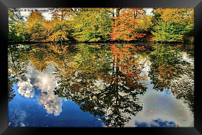  Autumn Reflections  Framed Print by Nick Wardekker