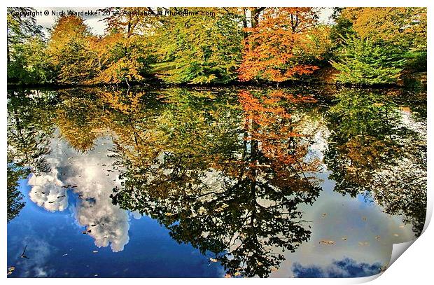  Autumn Reflections  Print by Nick Wardekker