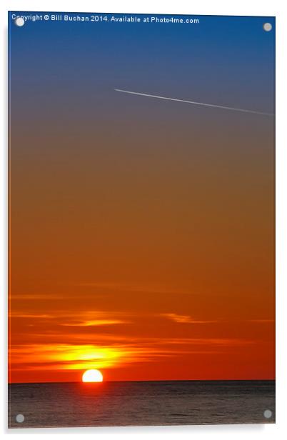  Sundown at Glyfada Acrylic by Bill Buchan