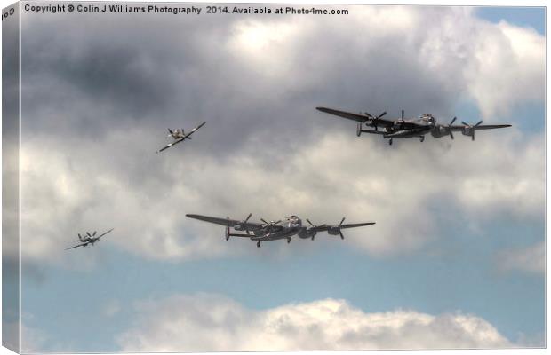  The Two Lancasters Tour - Dunsfold 2014 Canvas Print by Colin Williams Photography