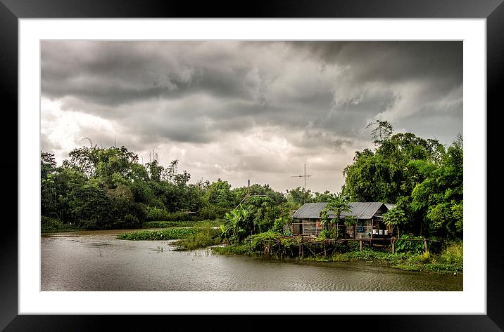  House on the river Framed Mounted Print by Dave Rowlands
