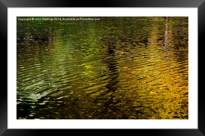  Golden Pond Framed Mounted Print by John Hastings
