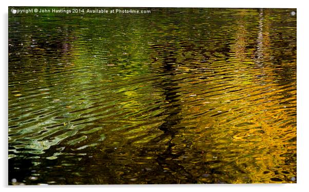  Golden Pond Acrylic by John Hastings