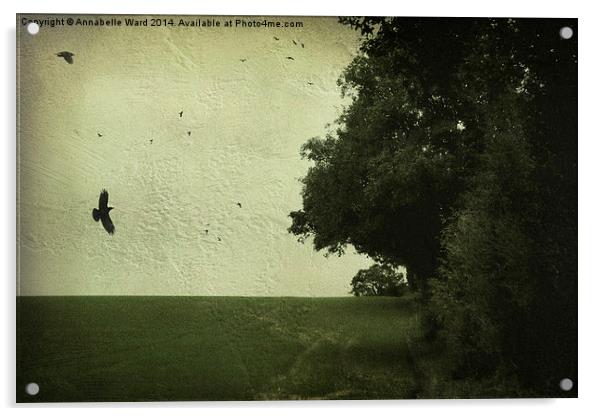  Crow Harvest. Acrylic by Annabelle Ward