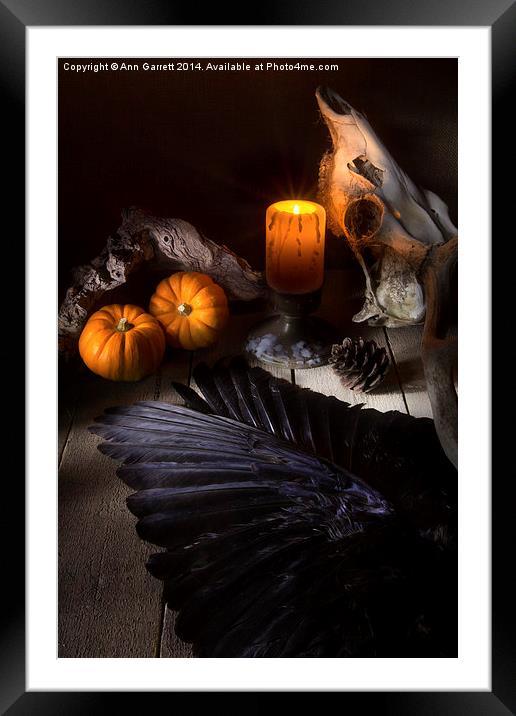 Halloween is Coming Framed Mounted Print by Ann Garrett