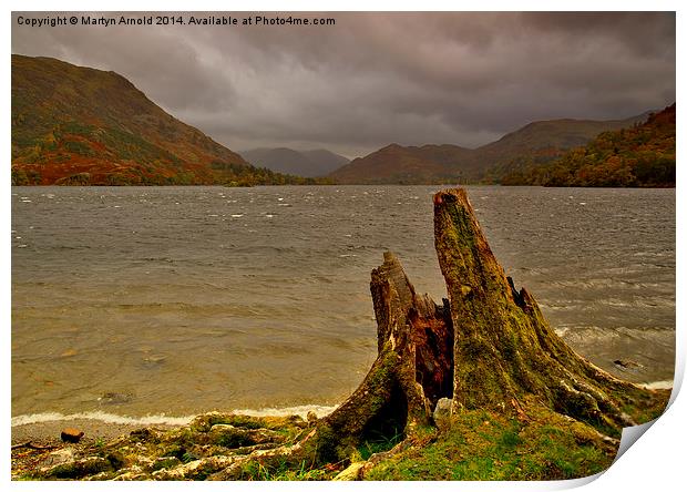 Stormy Ullswater Lakeside Print by Martyn Arnold