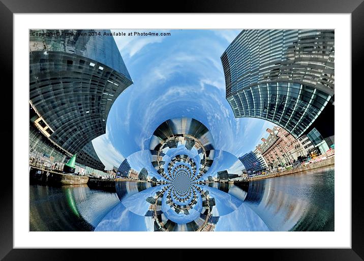  Liverpool’s Albert Dock – Digital artwork Framed Mounted Print by Frank Irwin