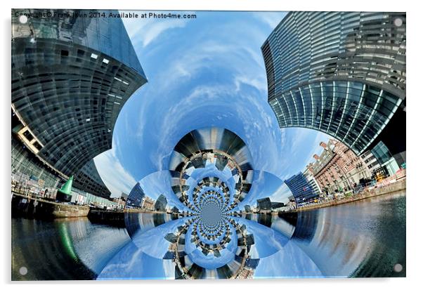  Liverpool’s Albert Dock – Digital artwork Acrylic by Frank Irwin