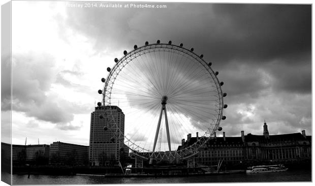 London eye skyline  Canvas Print by Jeremy Moseley