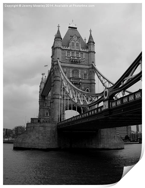 Tower bridge Print by Jeremy Moseley