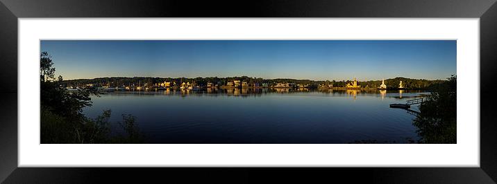 Mahone Bay from Oakland, Nova Scotia, Canada Framed Mounted Print by Mark Llewellyn