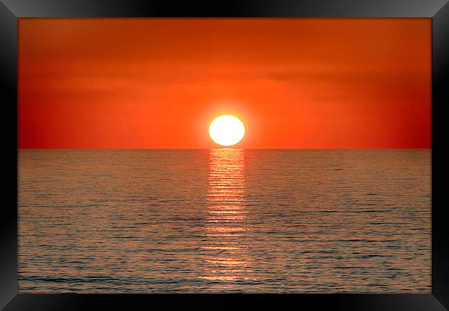  Mediterranean Sunset Framed Print by Mark Godden