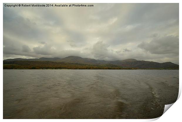  Coniston water clouds Print by Robert Maddocks