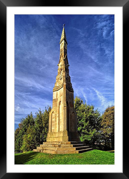 The Cholera Monument, Sheffield  Framed Mounted Print by Darren Galpin