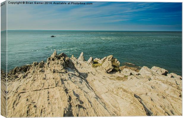  Baggy Point Tide Rip Canvas Print by Brian Garner