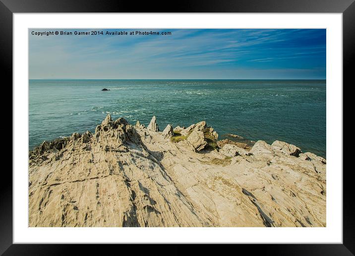  Baggy Point Tide Rip Framed Mounted Print by Brian Garner