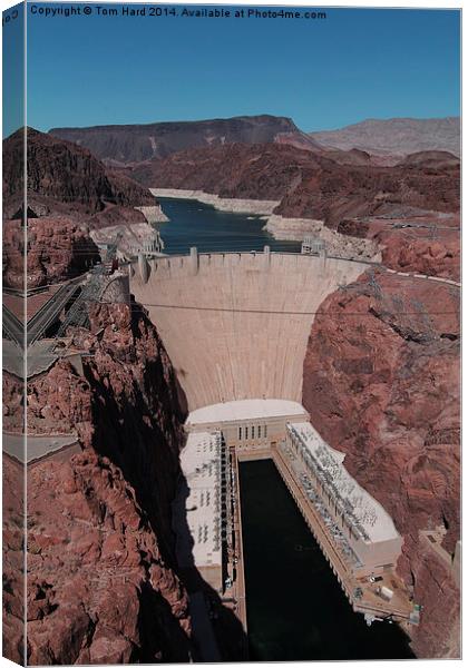 The Hoover Dam Canvas Print by Tom Hard