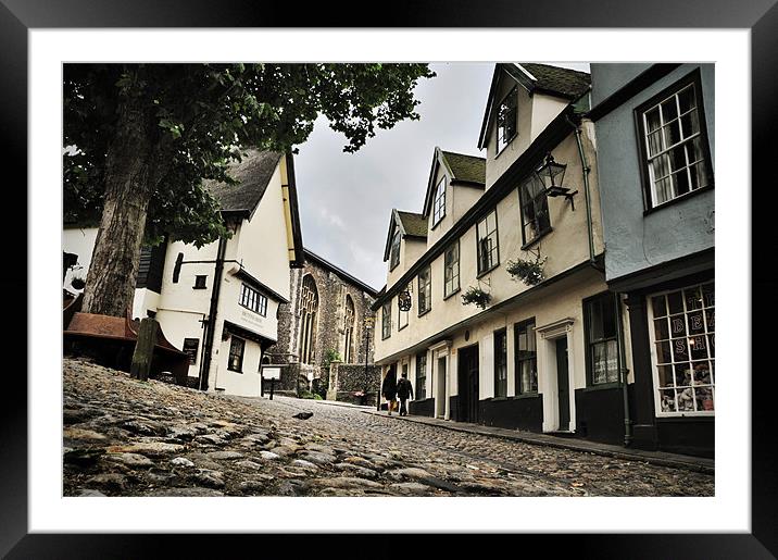 Elm Hill Framed Mounted Print by Stephen Mole