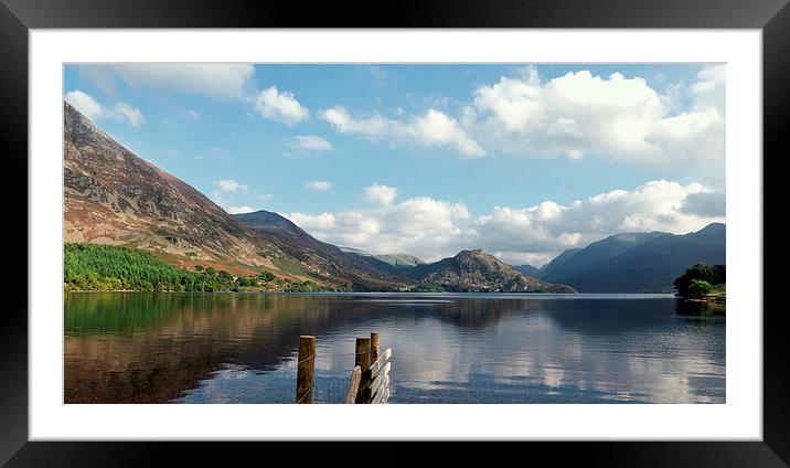 Crummock Water from The Pump House, Lake District, Framed Mounted Print by Steven Garratt