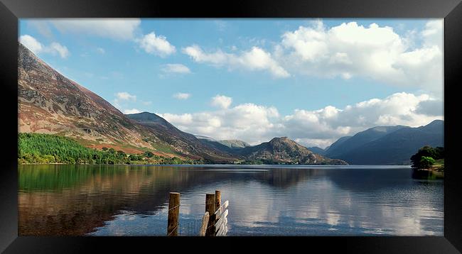 Crummock Water from The Pump House, Lake District, Framed Print by Steven Garratt