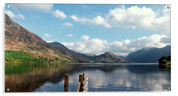 Crummock Water from The Pump House, Lake District, Acrylic by Steven Garratt