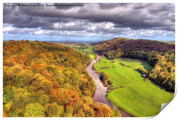  Autumn view from Yat Rock Print by Steve H Clark