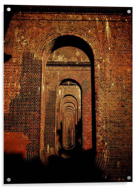 Balcombe Viaduct, West Sussex. Acrylic by Thomas Seear