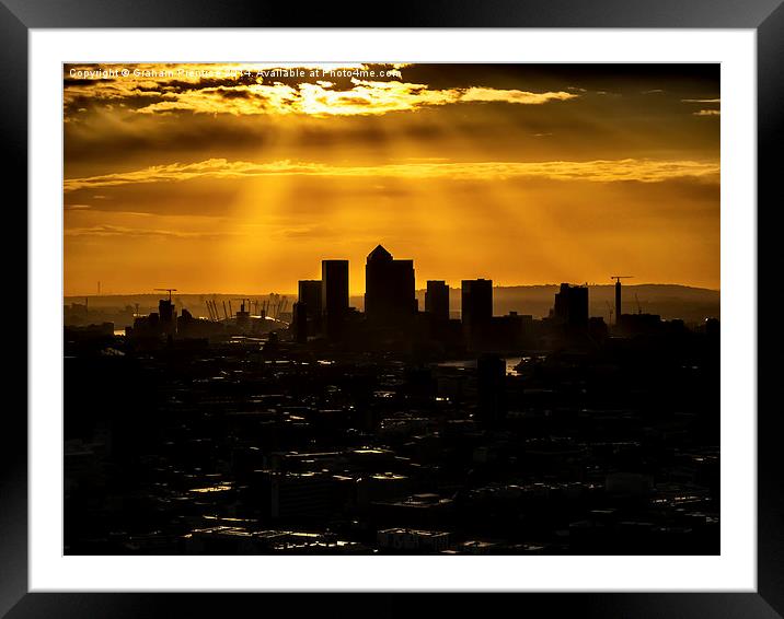  Canary Wharf and Docklands Framed Mounted Print by Graham Prentice