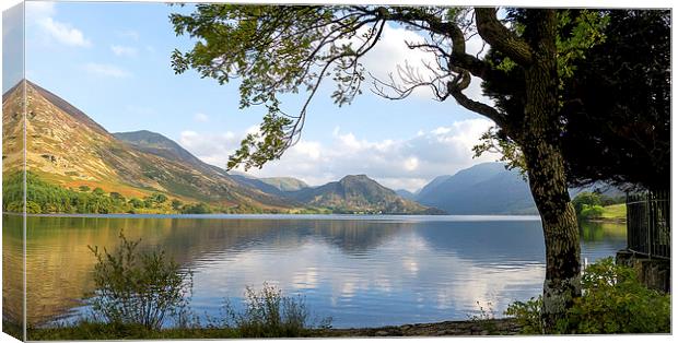 Crummock Water from The Pump House 2, Lake Distric Canvas Print by Steven Garratt
