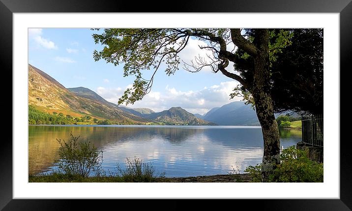 Crummock Water from The Pump House 2, Lake Distric Framed Mounted Print by Steven Garratt