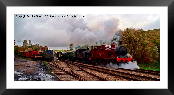  Double headed out of Corfe Framed Mounted Print by Mike Streeter