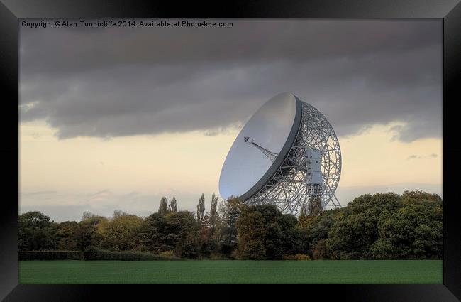 Unveiling the Wonders of Jodrell Bank Observatory Framed Print by Alan Tunnicliffe