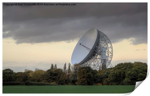 Unveiling the Wonders of Jodrell Bank Observatory Print by Alan Tunnicliffe