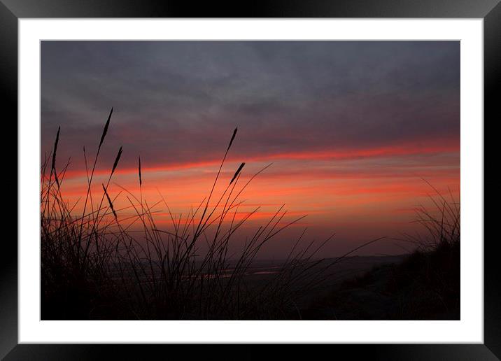  sunset on the beach Framed Mounted Print by Stephen Prosser
