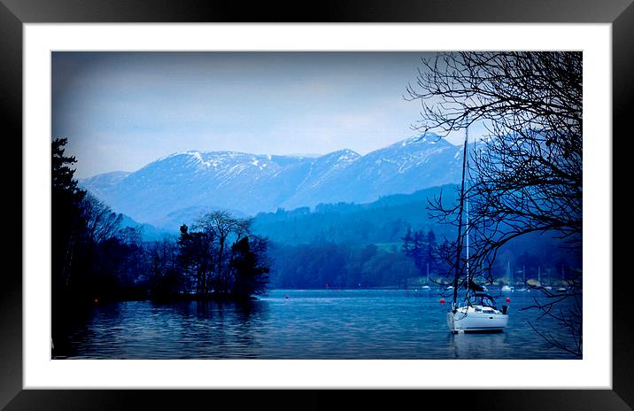 the beautiful lakes  Framed Mounted Print by sue davies