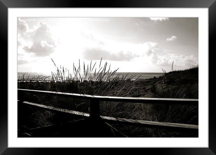 A view from Camber Sands.  Framed Mounted Print by Jeremy Moseley
