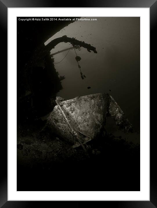  Cedar Pride Wreck Framed Mounted Print by Aziz Saltik