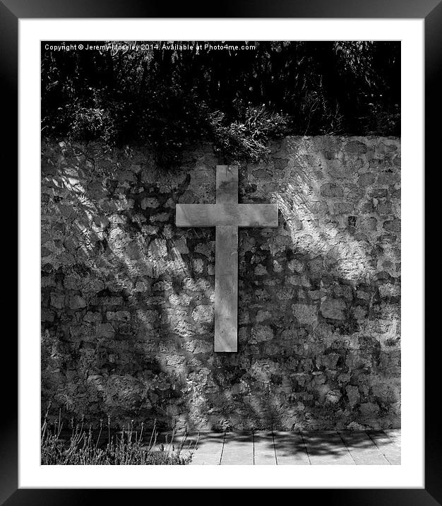 Cross, Ibiza.  Framed Mounted Print by Jeremy Moseley