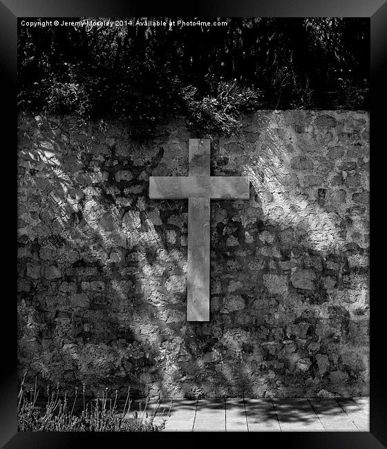 Cross, Ibiza.  Framed Print by Jeremy Moseley