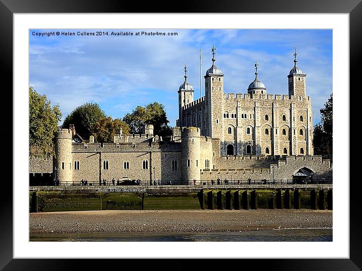  THE TOWER OF LONDON Framed Mounted Print by Helen Cullens
