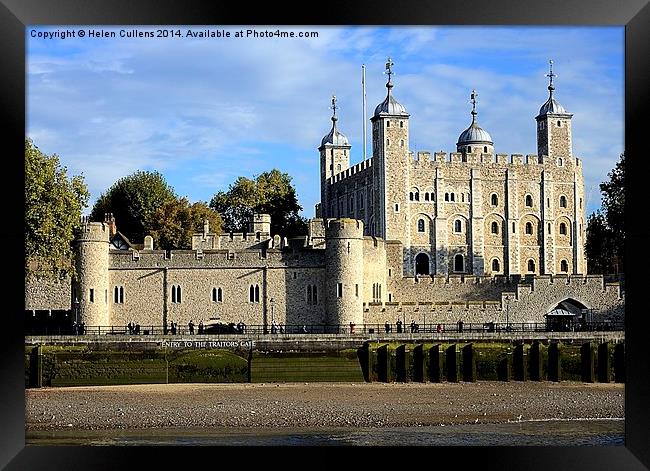  THE TOWER OF LONDON Framed Print by Helen Cullens