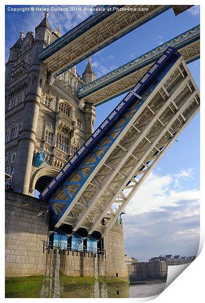  PASSING UNDER TOWER BRIDGE Print by Helen Cullens