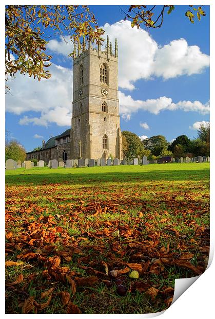 St Peter and St Paul’s Church, Sturton-le-Steeple  Print by Darren Galpin