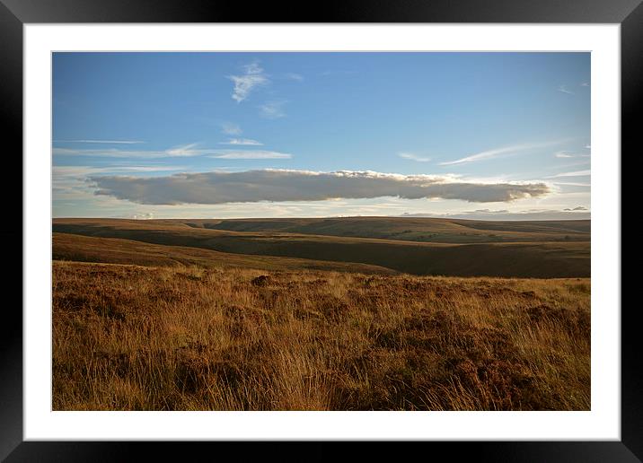 Exmoor Cloudscape  Framed Mounted Print by graham young