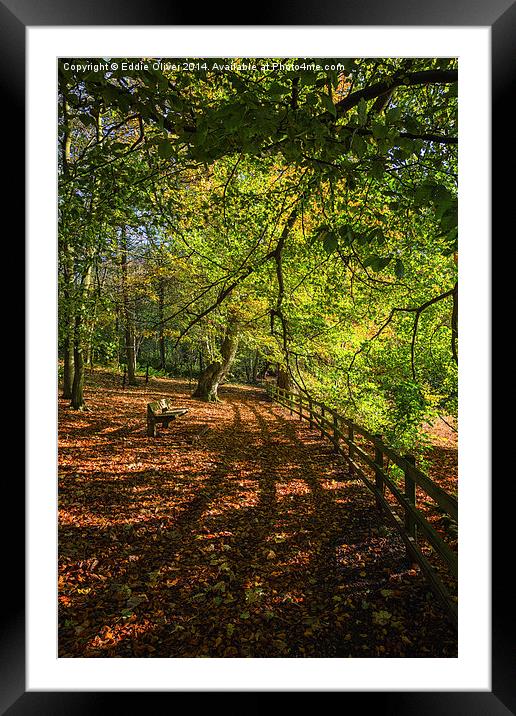  Autumnal Path Framed Mounted Print by Eddie Oliver