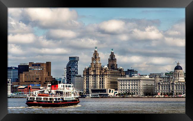  Ferry Across the Mersey Framed Print by Dave Rowlands