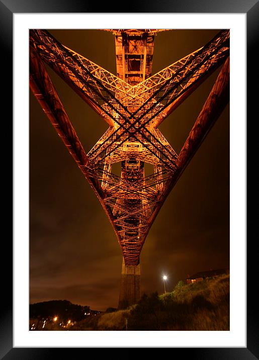  Forth Rail Bridge - Underbelly Framed Mounted Print by Philip Martin