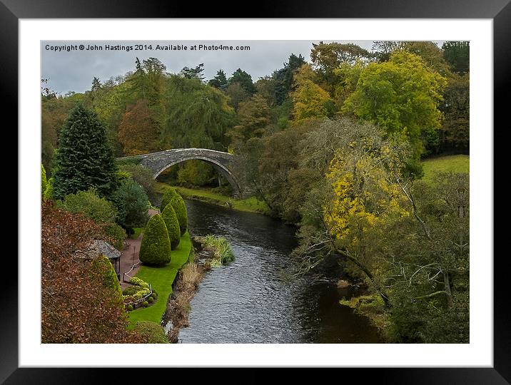  Brig O Doon in Autumn Framed Mounted Print by John Hastings